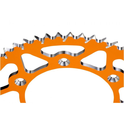 rozeta mino pro KTM SX65 25-26, 47zubů ALU (Dural) oranž