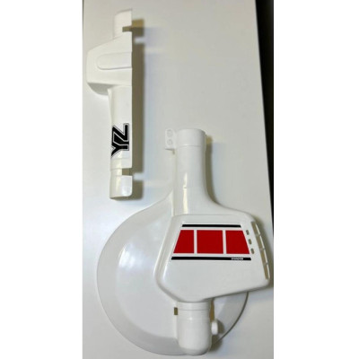 Kryt předního kotouče VINTAGE pasuje na YZ 125/250/490 konec 80. let bílá