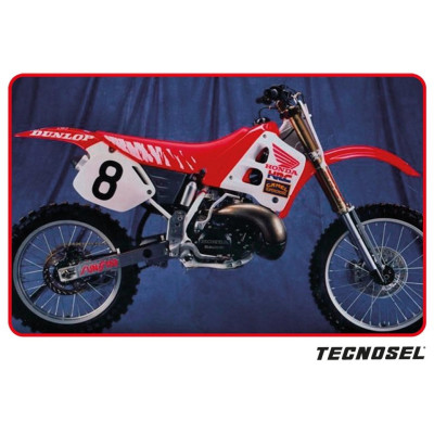 Potah sedla pasuje na CR 90-92 Team Honda 91 červená