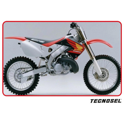 potah sedla pro Honda CR125 98-99 CR250 97-99 černá/červená