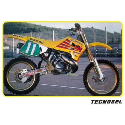 potah sedla pro RM 93-95  Team Suzuki 93 žlutá