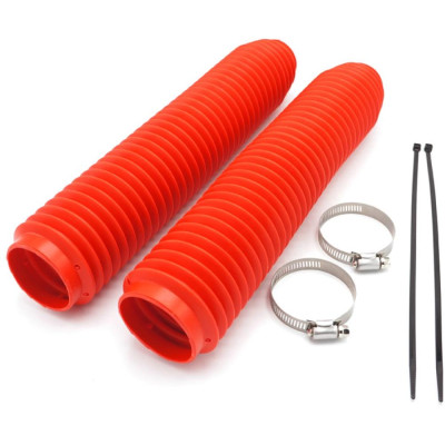 chrániče vidlic/harmoniky/ 370mm 41-43mm vidlice červené