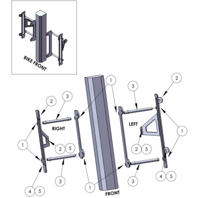 Výztuhy chladičů KXF 450 12 - 15