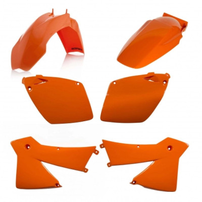 ACERBIS plastový kit KTM EXCF 400/530/450/500 03,SXF 450/525 03 oranž