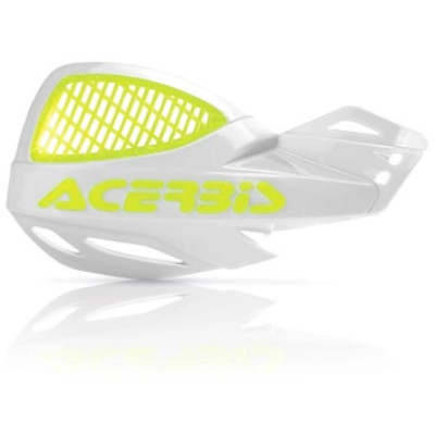 chrániče páček Uniko Vented bílá/fluo žlutá