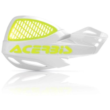 chrániče páček Uniko Vented bílá/fluo žlutá