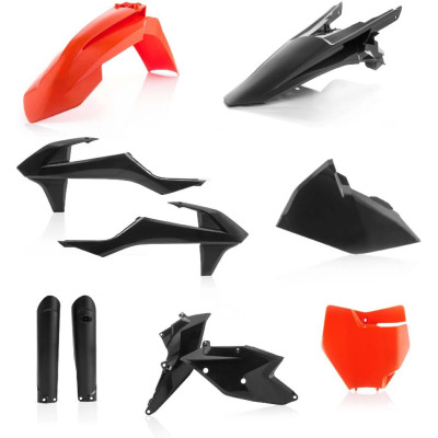 ACERBIS plastový full kit KTM SX/SXF/16-18 kromě SX250/16 černá/oranž