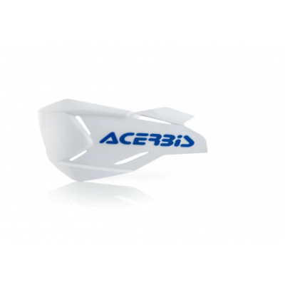 ACERBIS náhradní plasty k chráničům páček X-FACTORY bez montážního kitu bílá/modrá