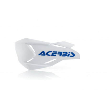 ACERBIS náhradní plasty k chráničům páček X-FACTORY bez montážního kitu bílá/modrá