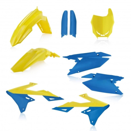 Acerbis plastový full kit RMZ 450 18/24,RMZ250 19/24 světlá modrá/žlutá