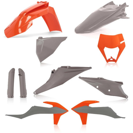 ACERBIS plastový full kit KTM EXC/EXCF 20/23 šedá/oranž