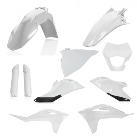 ACERBIS plastový full kit GAS GAS EC250/300/ECF250/350 21- bílá/černá