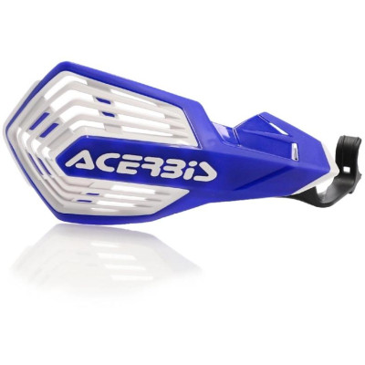 chrániče páček K-FUTURE pasuje na KXF250/15-20,KXF450/15-18,RMZ250/450/16-22,YZ125/250 15/24,YZF250/450 09-24 modrá/bílá
