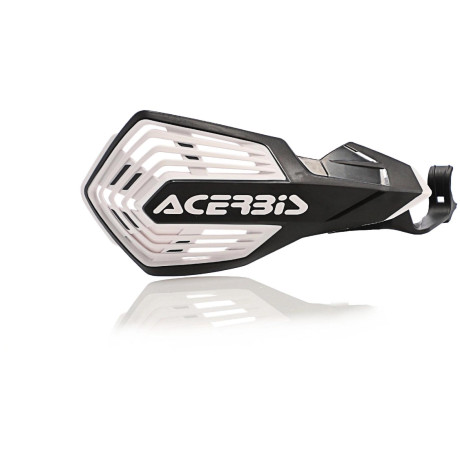 chrániče páček K-FUTURE pasuje na KXF250/15-20,KXF450/15-18,RMZ250/450/16-22,YZ125/250 15/24,YZF250/450 09-24 černá/bílá