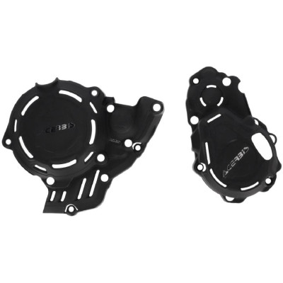 sada kryt víčka spojky, zapalování a vodní pumpy  SXF 250/350 23, HQ FC250/350 23 černá
