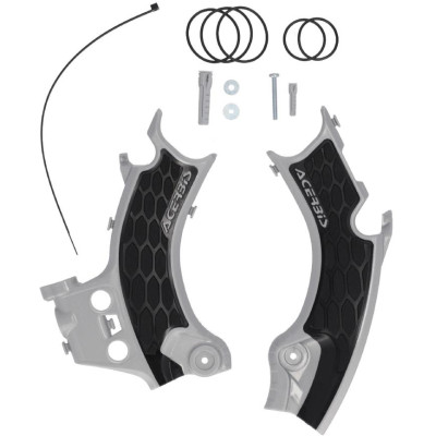 Kryt rámu Acerbis pro HONDA CRF250 25-26, CRF450 25-26 stříbrná/černá stříbrná/černá