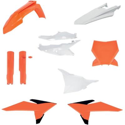 plastový full kit pasuje na   SX/SXF 25- oranž/bílá