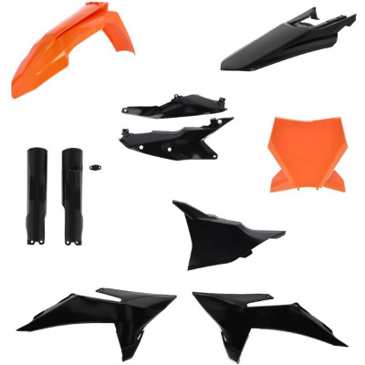 Acerbis plastový full kit pasuje na SX/SXF 25- černá/oranž