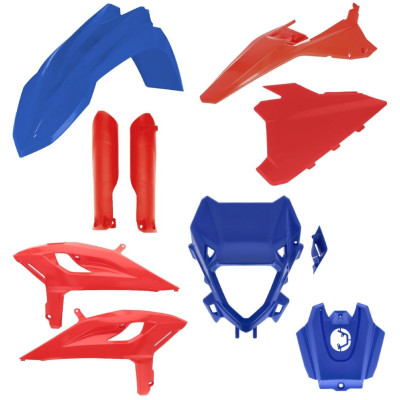 Acerbis plastový full kit pasuje na  Beta RR 25- červená/modrá