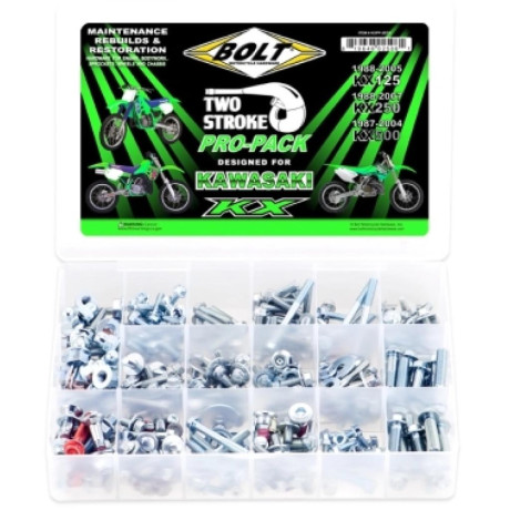 sada šroubů moto pasuje na KX 125/250 88-05 KX 500 87-04