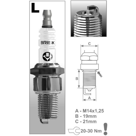 zapalovací svíčka BRISK LR11SL