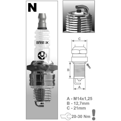 zapalovací svíčka BRISK N12C