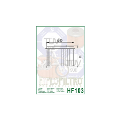 HIFLOFILTRO olejový filtr HF 103
