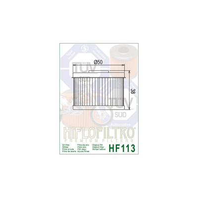 HIFLOFILTRO olejový filtr HF 113