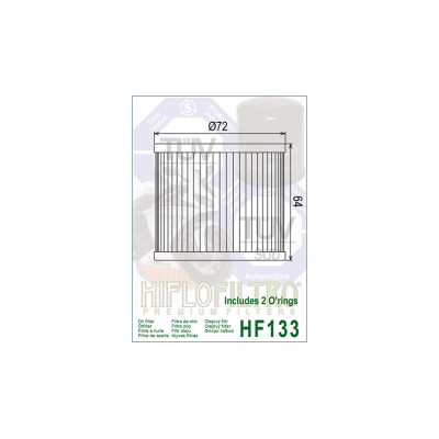 HIFLOFILTRO olejový filtr HF 133