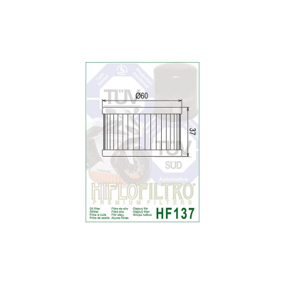 HIFLOFILTRO olejový filtr HF 137