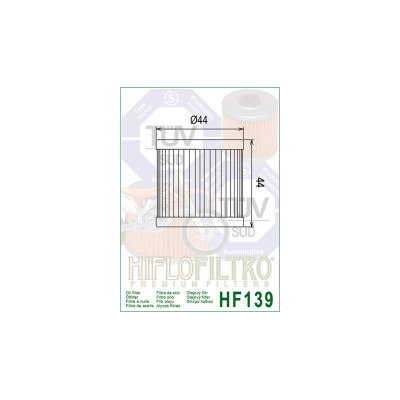 HIFLOFILTRO olejový filtr HF 139