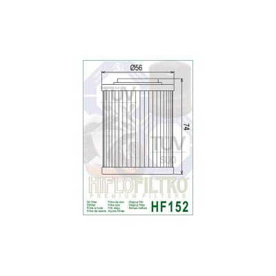 HIFLOFILTRO olejový filtr HF 152