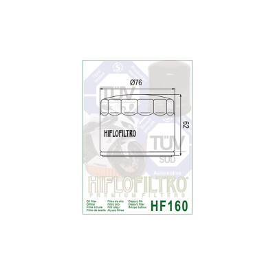 HIFLOFILTRO olejový filtr HF 160