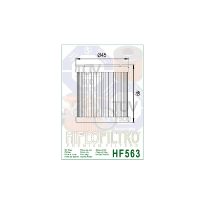 HIFLOFILTRO olejový filtr HF 563