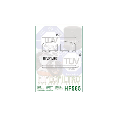 HIFLOFILTRO olejový filtr HF 565