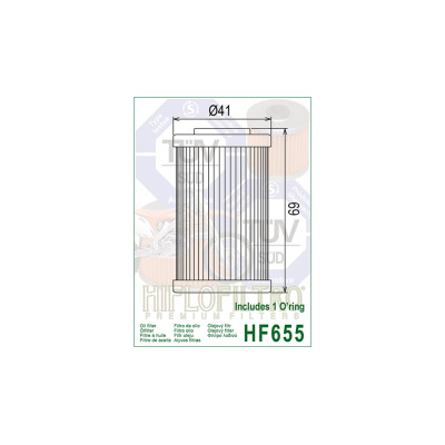 HIFLOFILTRO olejový filtr HF 655
