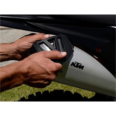 Kryt koncovky výfuku Polisport 2T (200-330 mm) červená červená