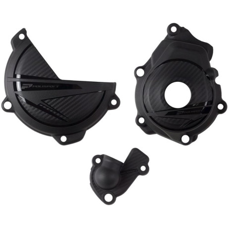 sada kryt víčka spojky a zapalování SXF/FC 250/350 23- černá