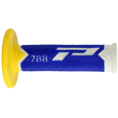 PROGRIP 788 rukojeti motokros bílá/modrá/žlutá