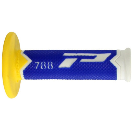 PROGRIP 788 rukojeti motokros bílá/modrá/žlutá