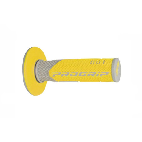 PROGRIP 801 rukojeti motokros šedá/žlutá