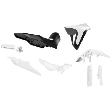 sada plastů Revolution pasuje na Honda Transalp 750 2023- bílá