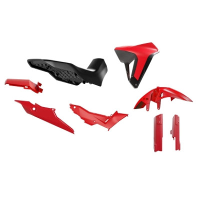 sada plastů Revolution pasuje na Honda Transalp 750 2023- červená