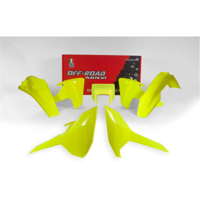 sada plastů 5 dílů HQ FE/TE 17-19 fluo žlutá