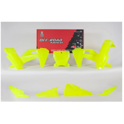 sada plastů 6 dílů HQ FC/TC 19-22 fluo žlutá