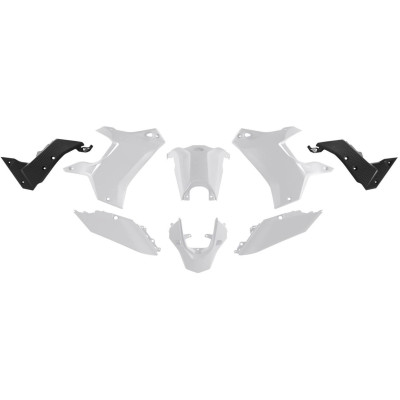 T7 Revolution sada plastů pasuje na Yamaha Tenere 700 19-24 bílá/černá