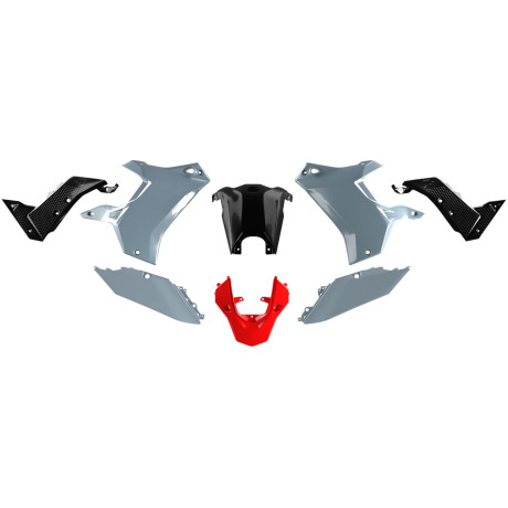 T7 Revolution sada plastů pasuje na Yamaha Tenere 700 19-24 šedá/černá/červená