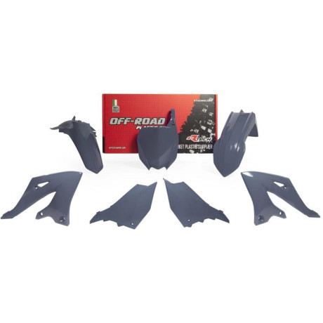 sada plastů 5 dílů YZ125/250 22/24 šedá