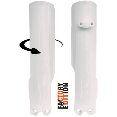 RT chrániče vidlic pasují na KTM SX/F23- EXC/F24- HQ TC/FC23- TE/FE24- GAS MC/F EC/F 24- bílá