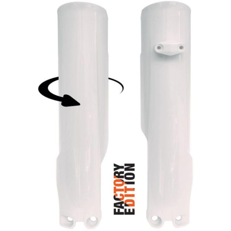 RT chrániče vidlic pasují na KTM SX/F23- EXC/F24- HQ TC/FC23- TE/FE24- GAS MC/F EC/F 24- bílá